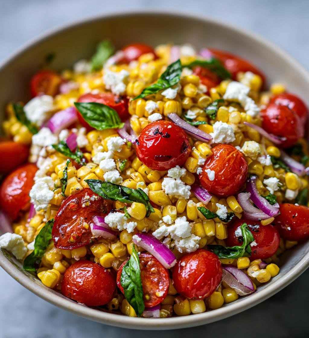 Corn, Tomato, and Feta Salad - detail 1