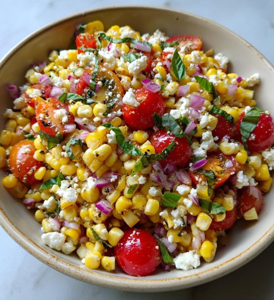 Corn, Tomato, and Feta Salad