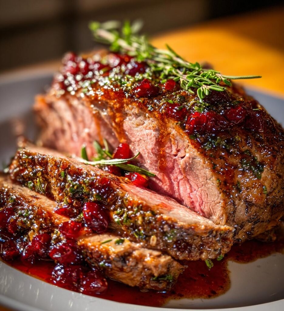 Cranberry Balsamic Roast Beef