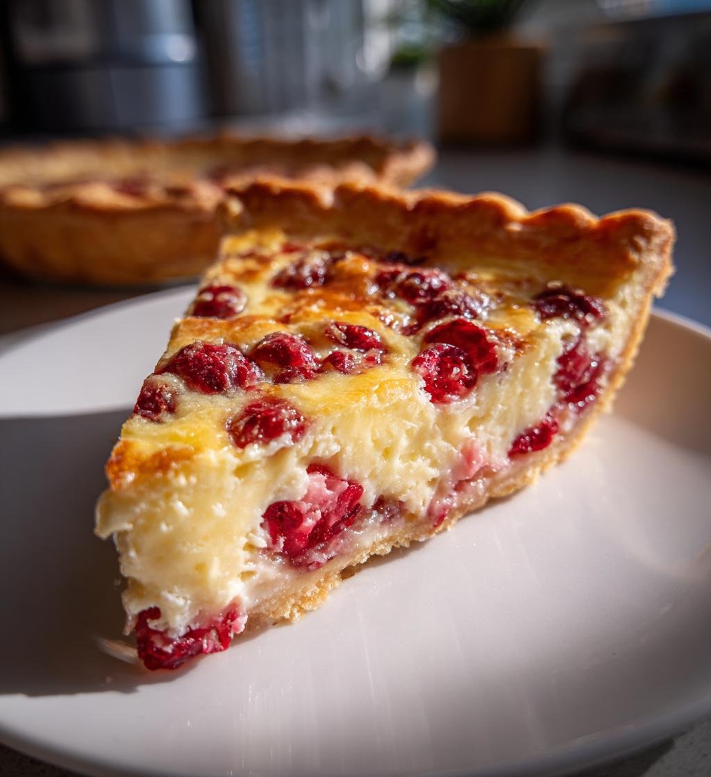 Cranberry Custard Pie