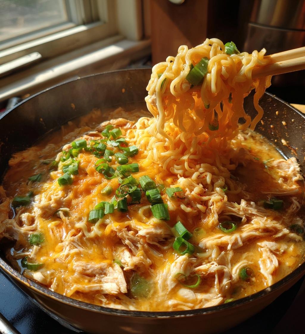 Creamy Cheesy Chicken Ramen - detail 1