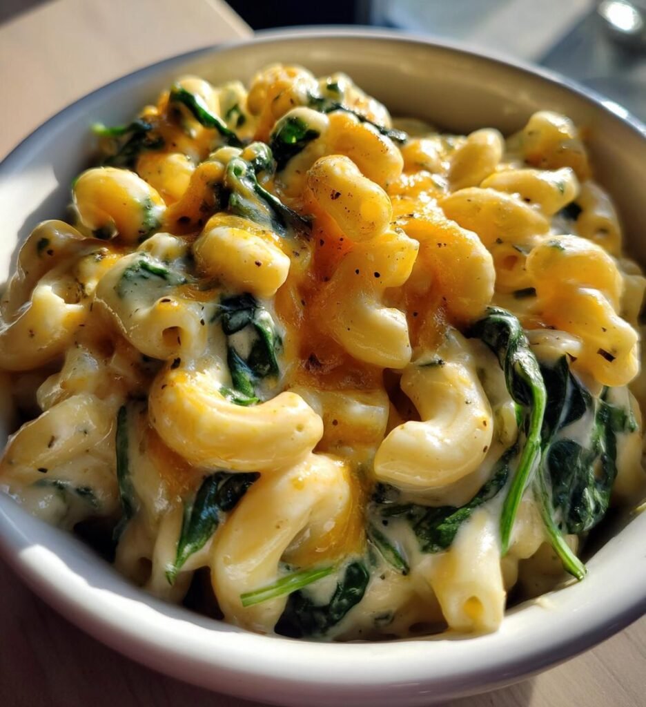 Creamy Spinach Mac and Cheese