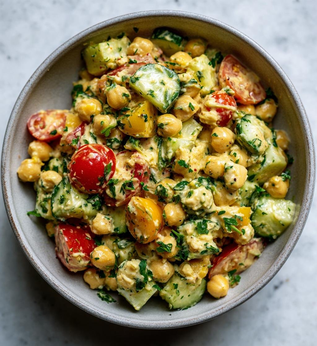 Creamy Tahini Lemon Chickpea Salad - detail 1