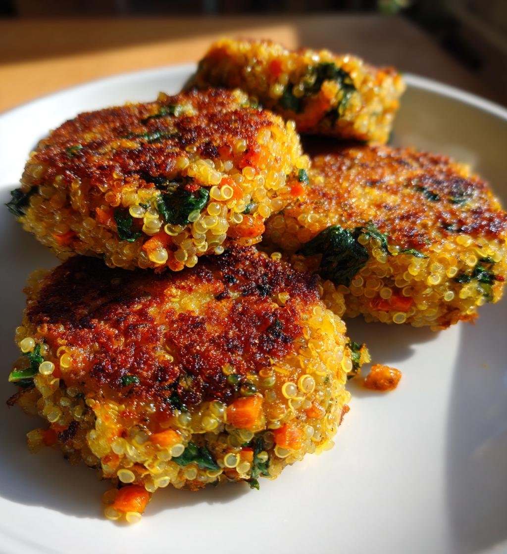 Crunchy Quinoa Veggie Patties - detail 1