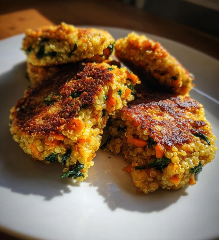 Crunchy Quinoa Veggie Patties