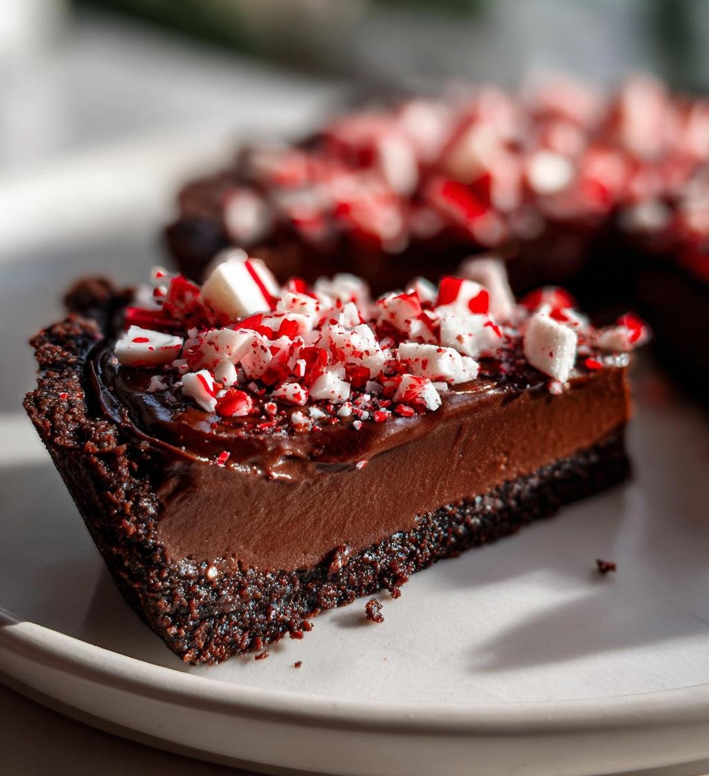 Dark Chocolate Peppermint Mousse Tart - detail 1