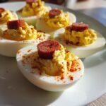 Deviled Eggs with Hot Dogs