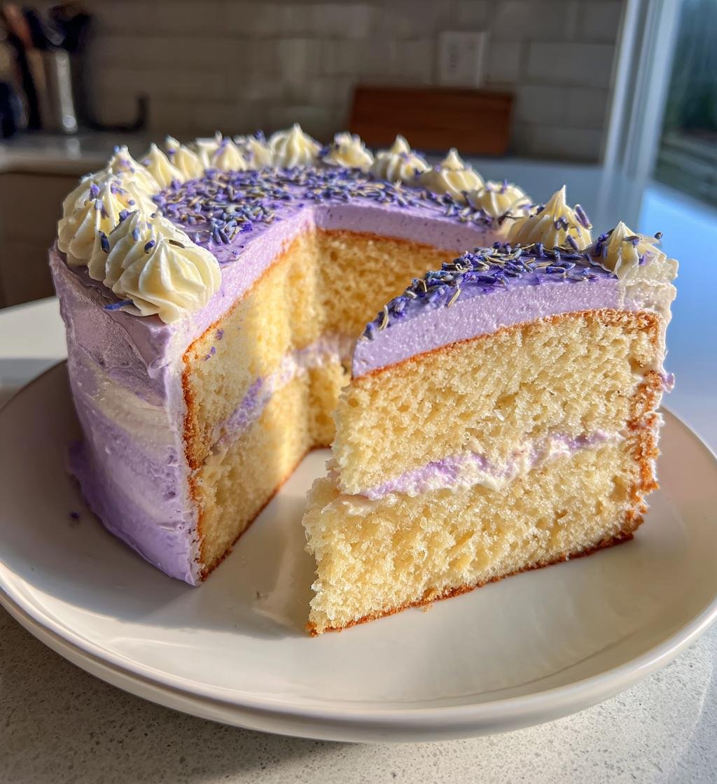 Earl Grey Tea Cake with Lavender Buttercream