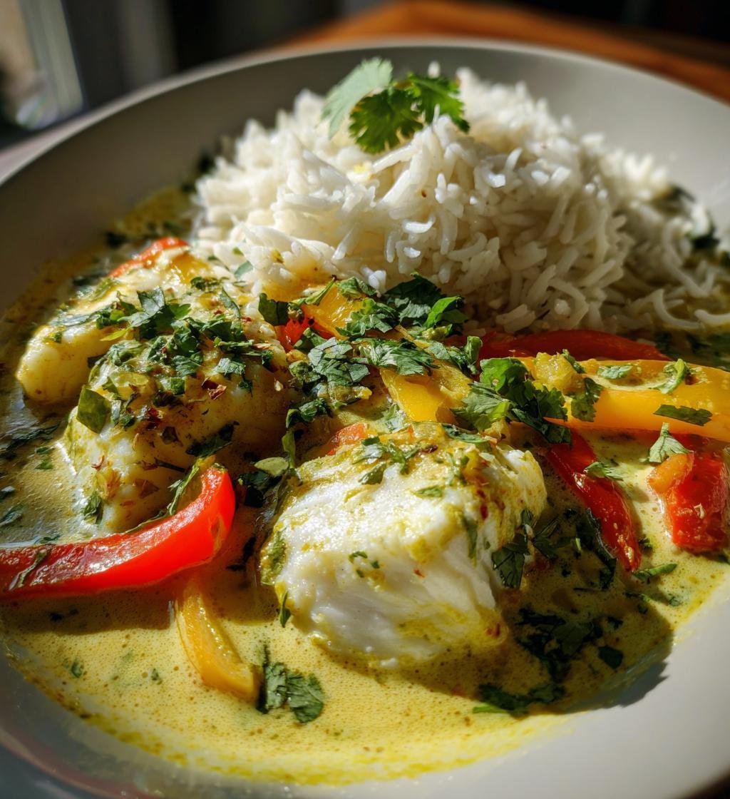 Easy Coconut Lime Fish Curry with Jasmine Rice - detail 1