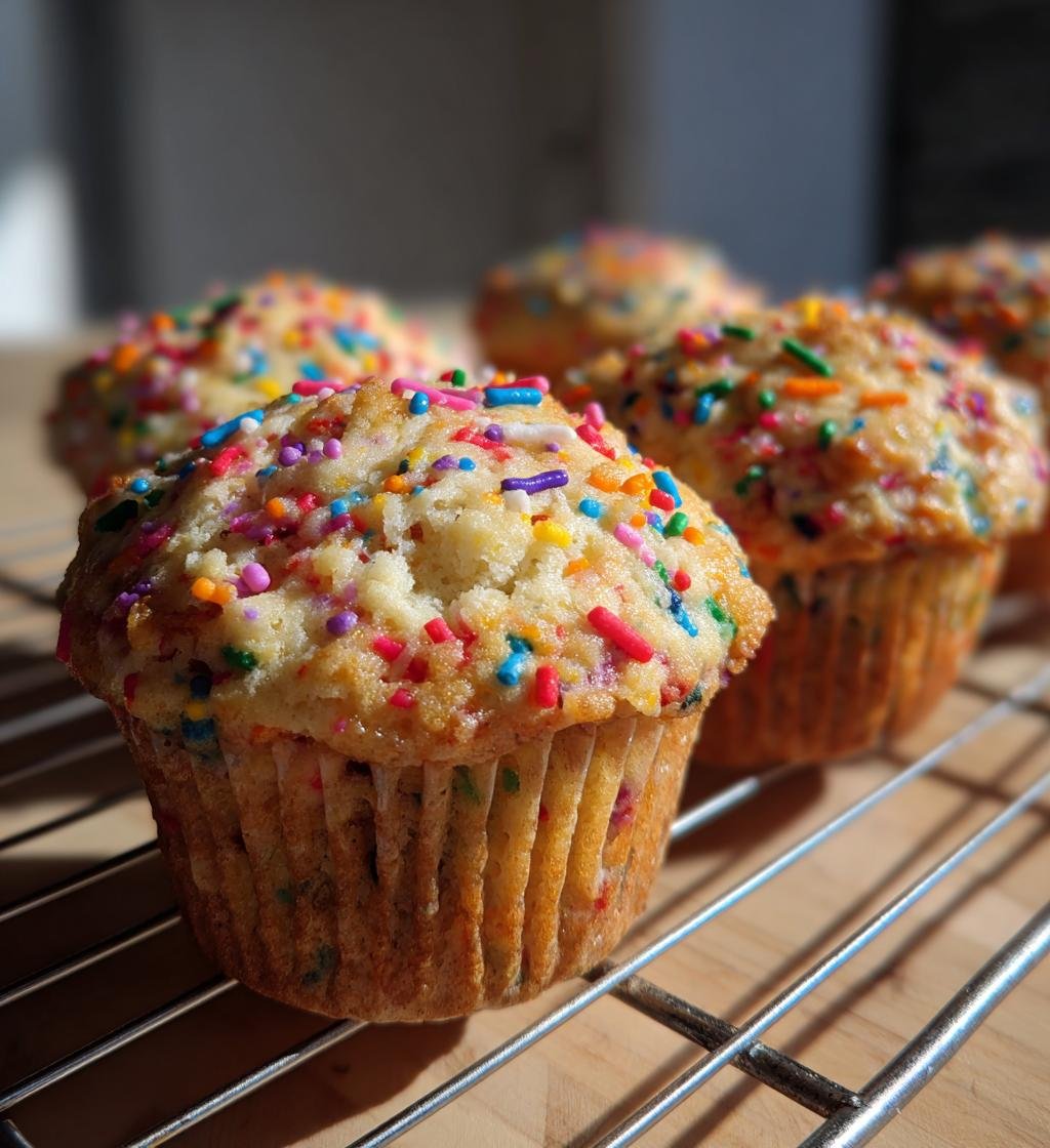 Easy Funfetti Greek Yogurt Muffins - detail 1