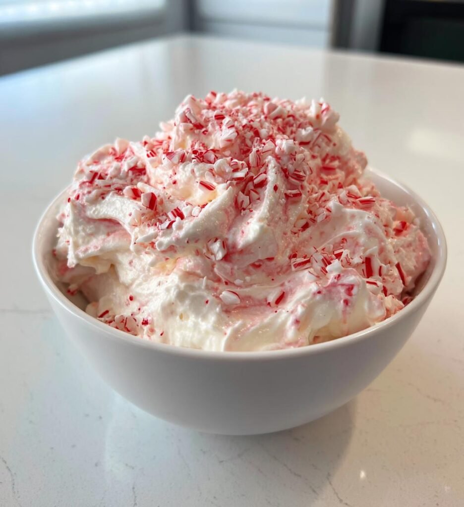Easy Peppermint Fluff Dip