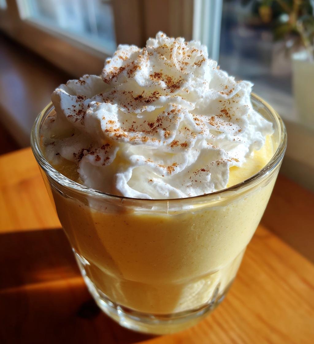 Eggnog Pudding with Whipped Cream - detail 1