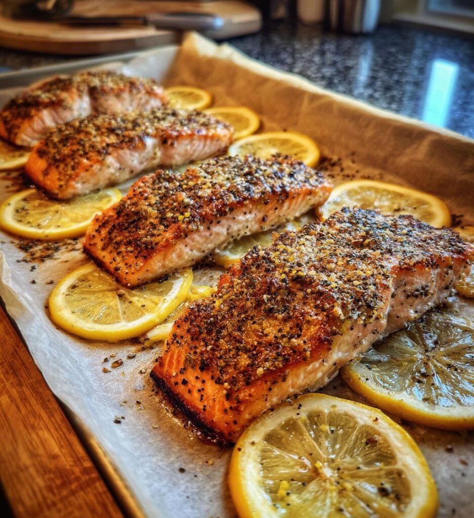 Everything Bagel Sheet Pan Salmon