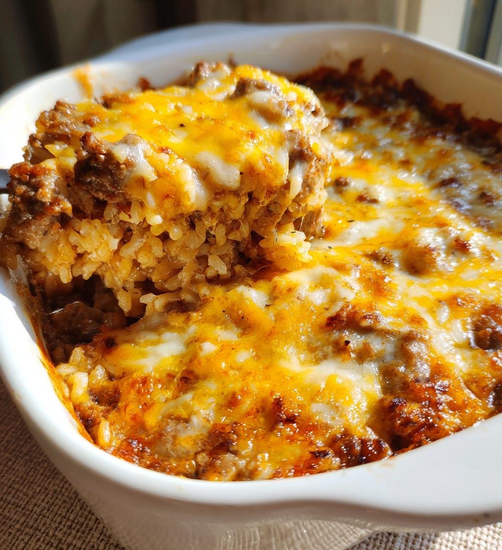 French Onion Beef Rice Casserole - detail 1