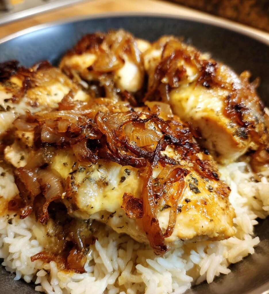 French Onion Chicken and Rice