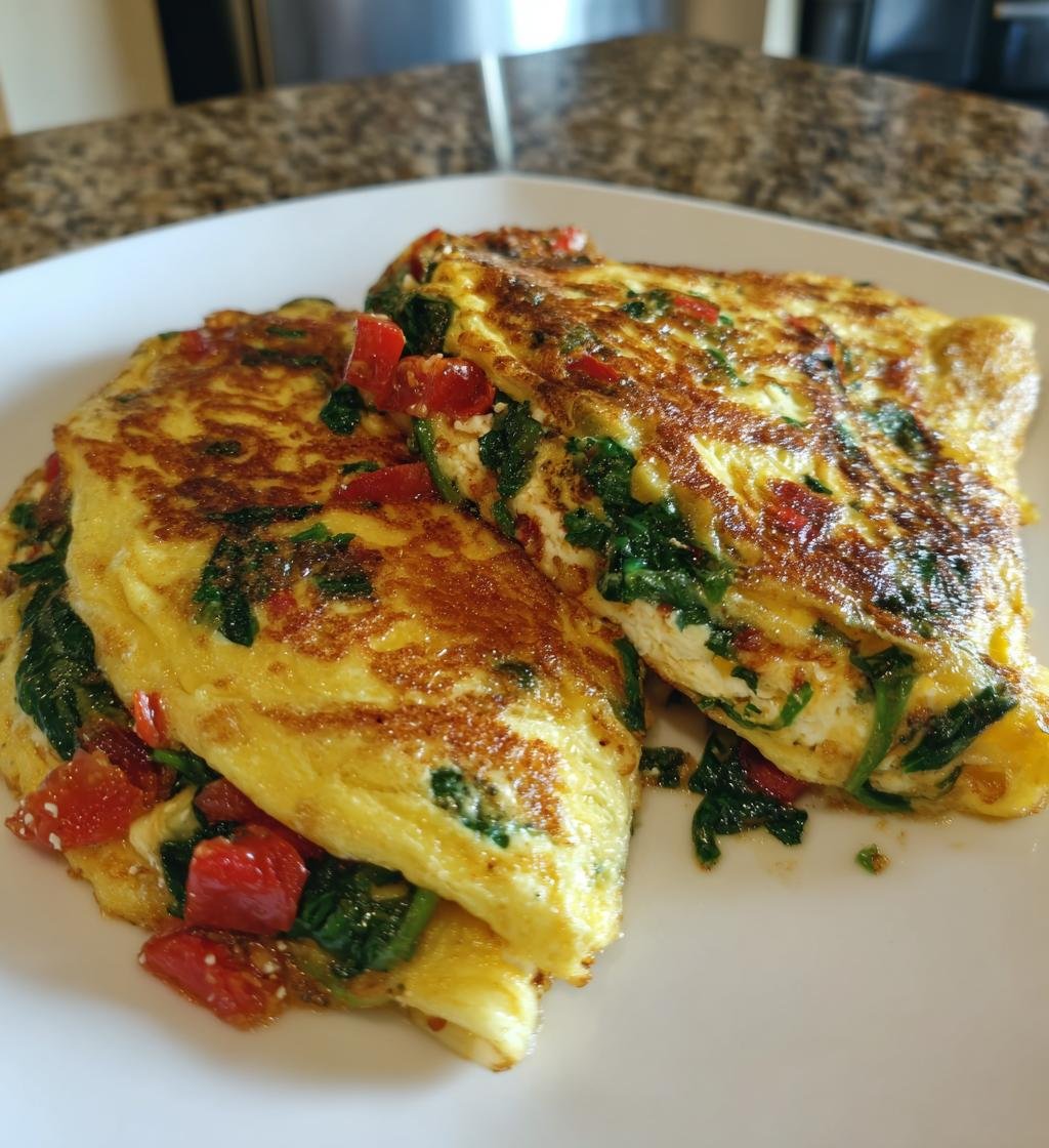 Greek Feta Omelet - detail 1
