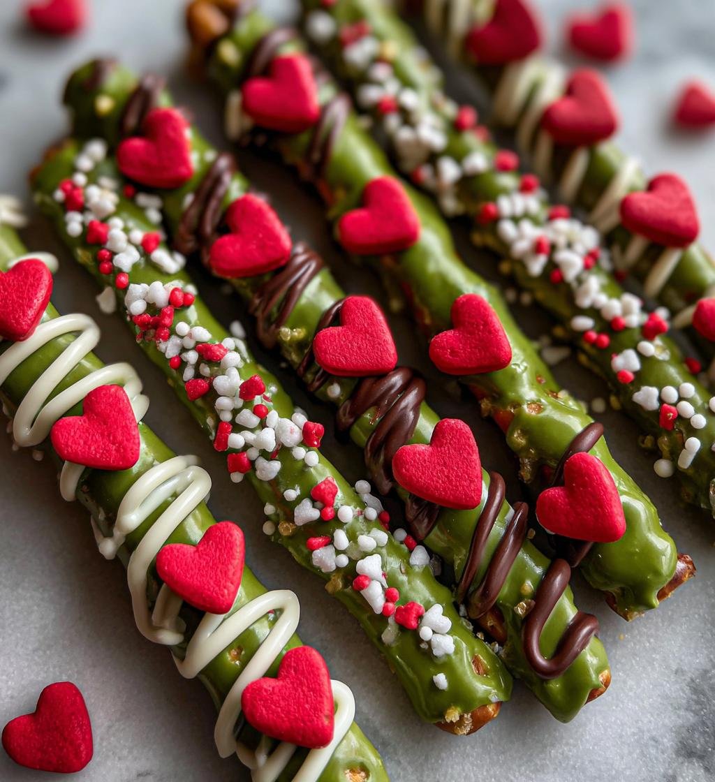 Grinch Pretzels - detail 1
