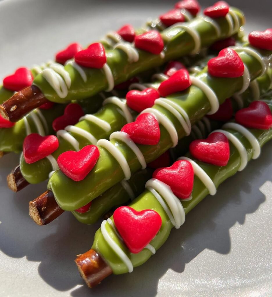 Grinch Pretzels