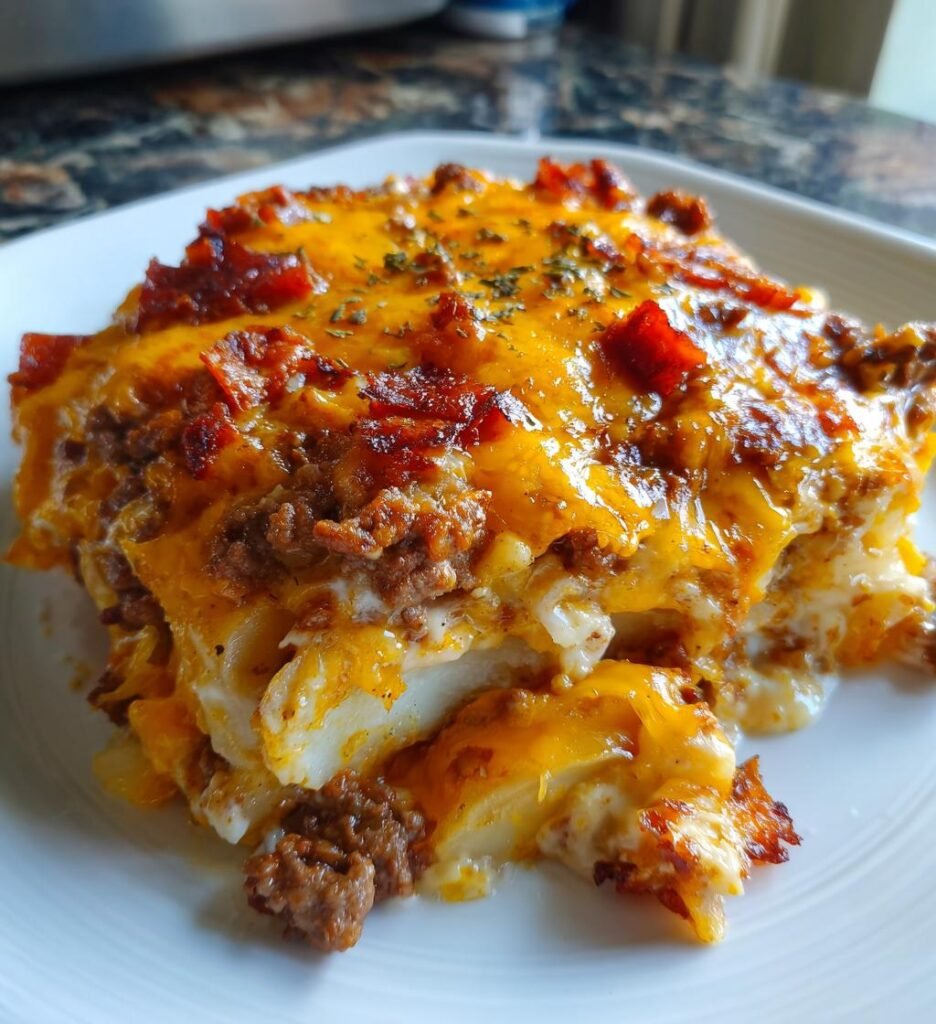 Ground Beef and Potatoes Casserole