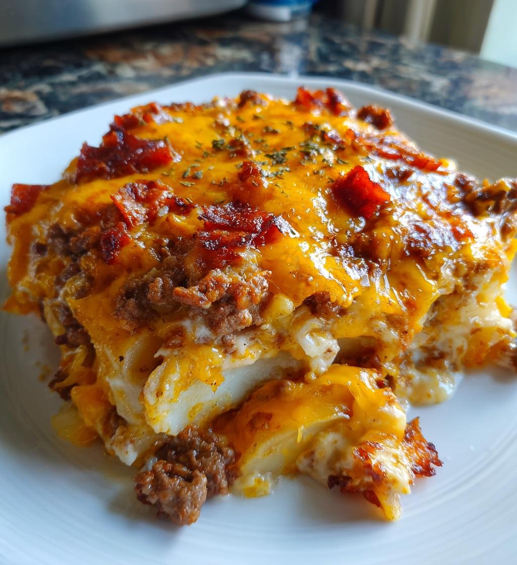 Ground Beef and Potatoes Casserole