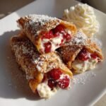 Homemade Air Fryer Cherry Cheesecake Egg Rolls
