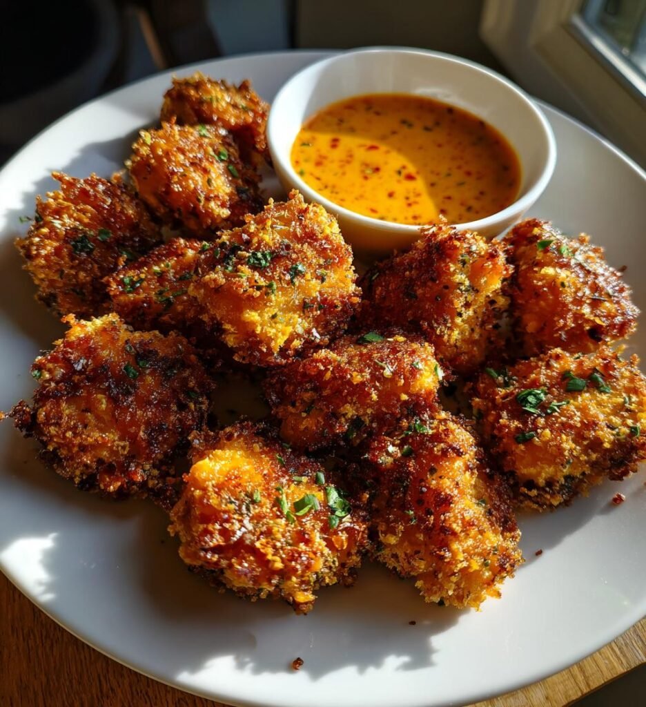 Homemade Crispy Bang Bang Salmon Bites