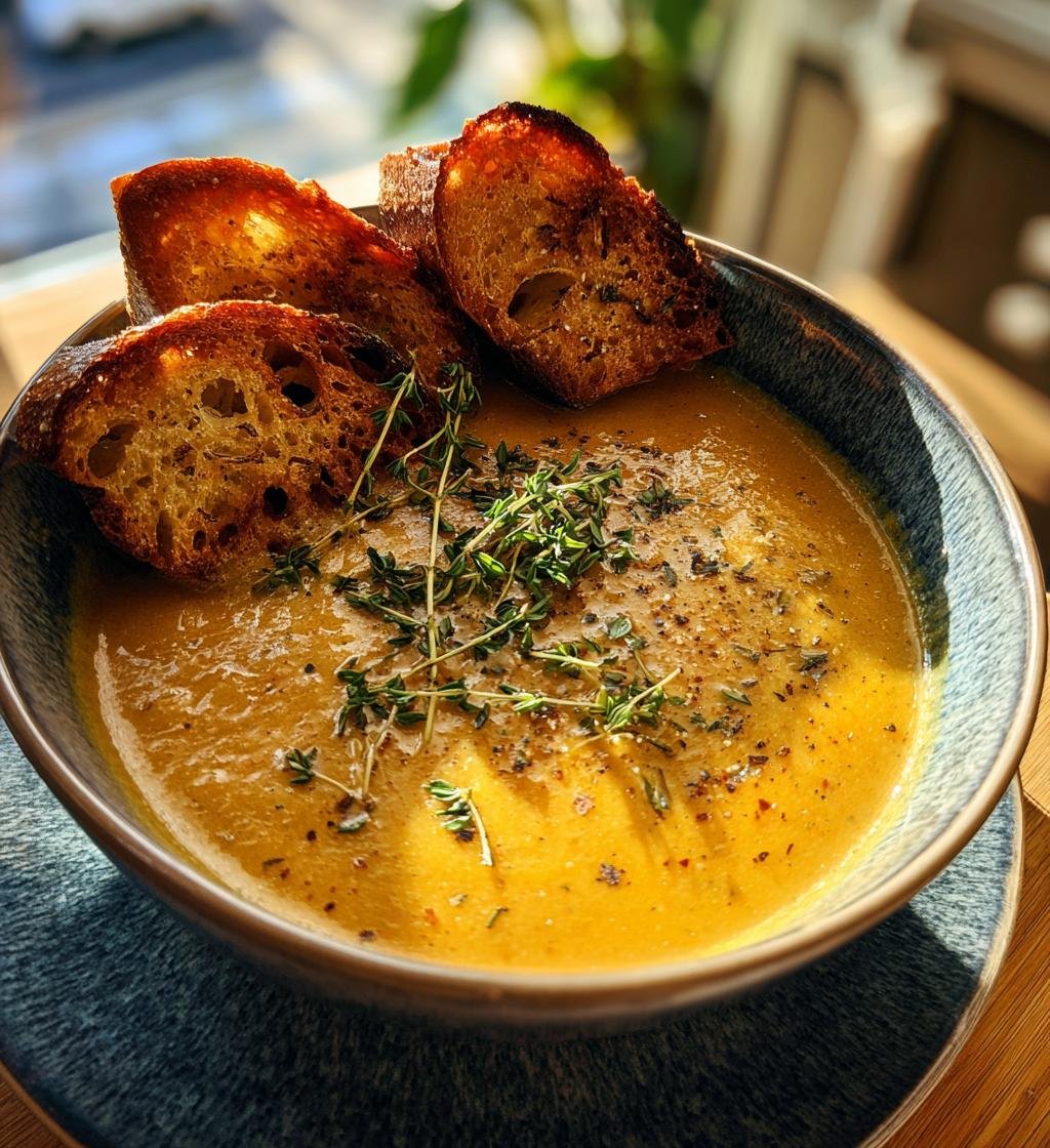 Homemade French Garlic Soup - detail 1