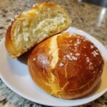 Homemade Pretzel Hot Dog Buns