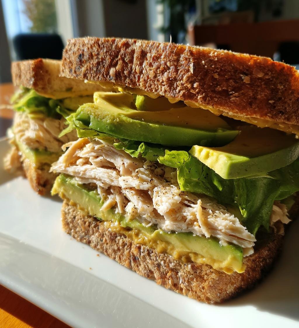 Honey Mustard Turkey Avocado Sandwich - detail 1