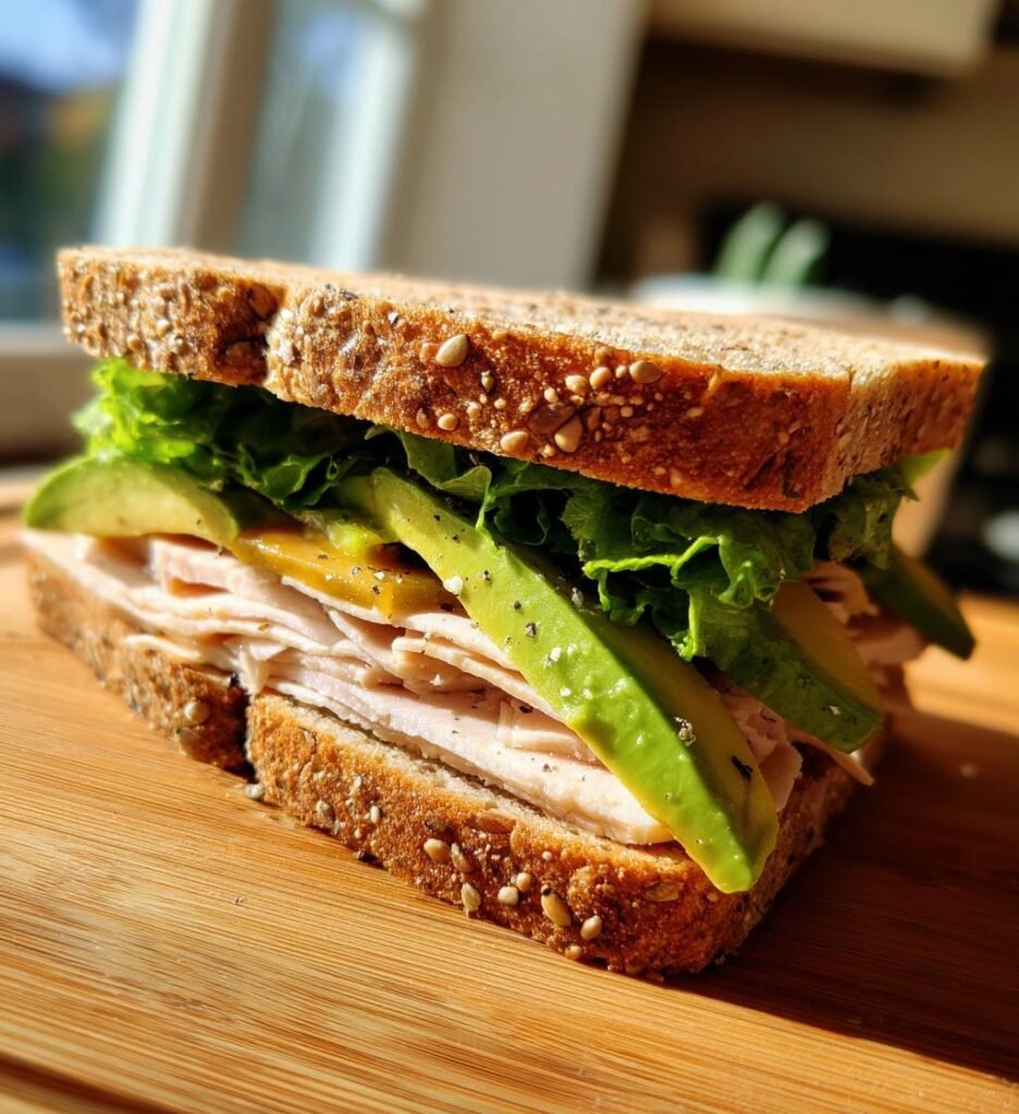 Honey Mustard Turkey Avocado Sandwich
