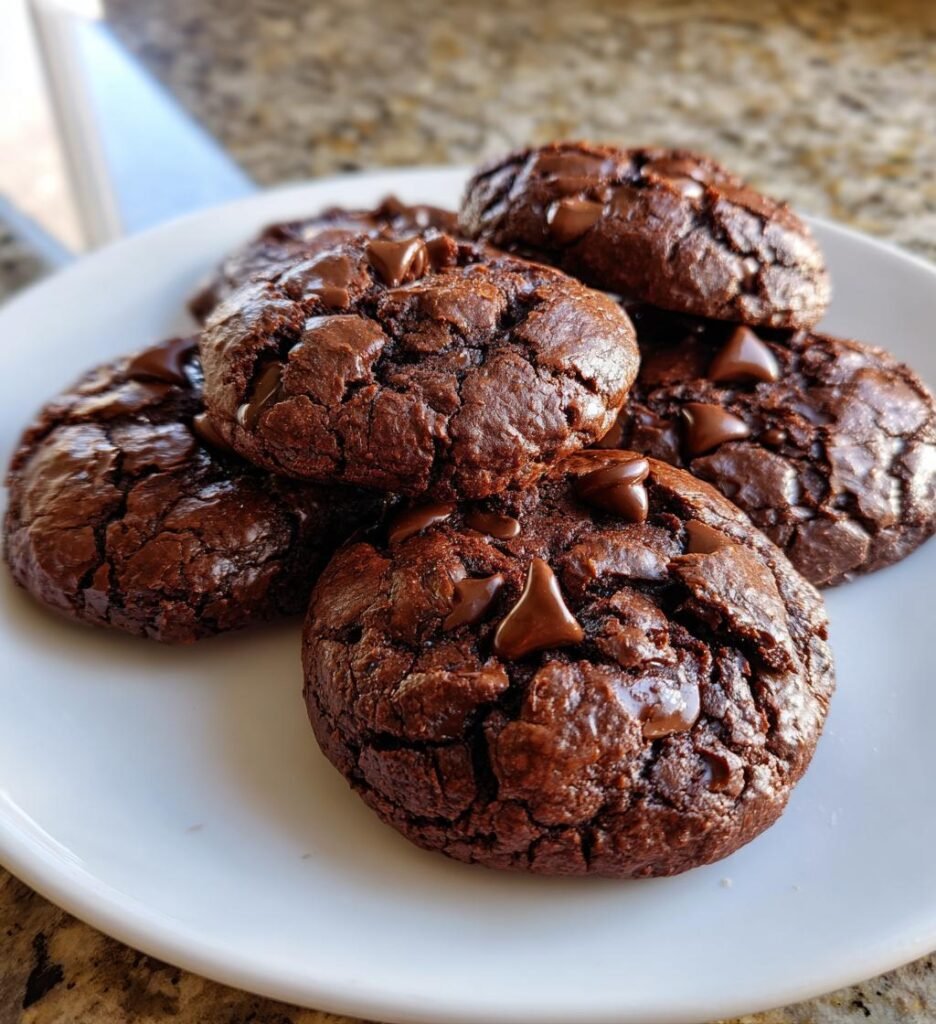 Hot Chocolate Brownie Cookies