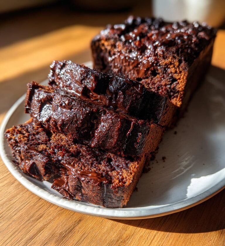 Hot Fudge Brownie Bread