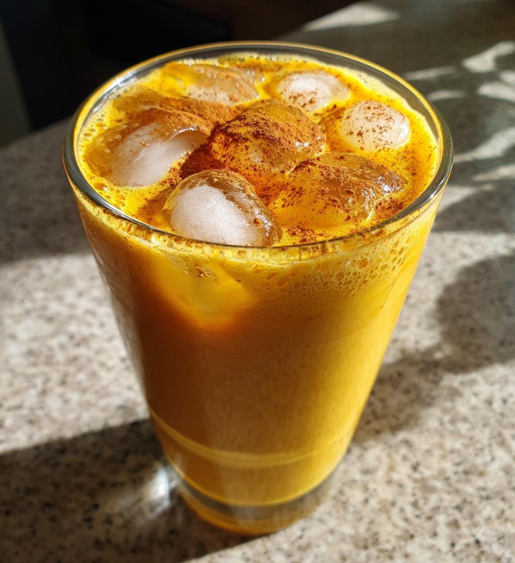 Iced Golden Milk Turmeric Latte - detail 1