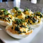 Keto Spinach Artichoke Deviled Eggs