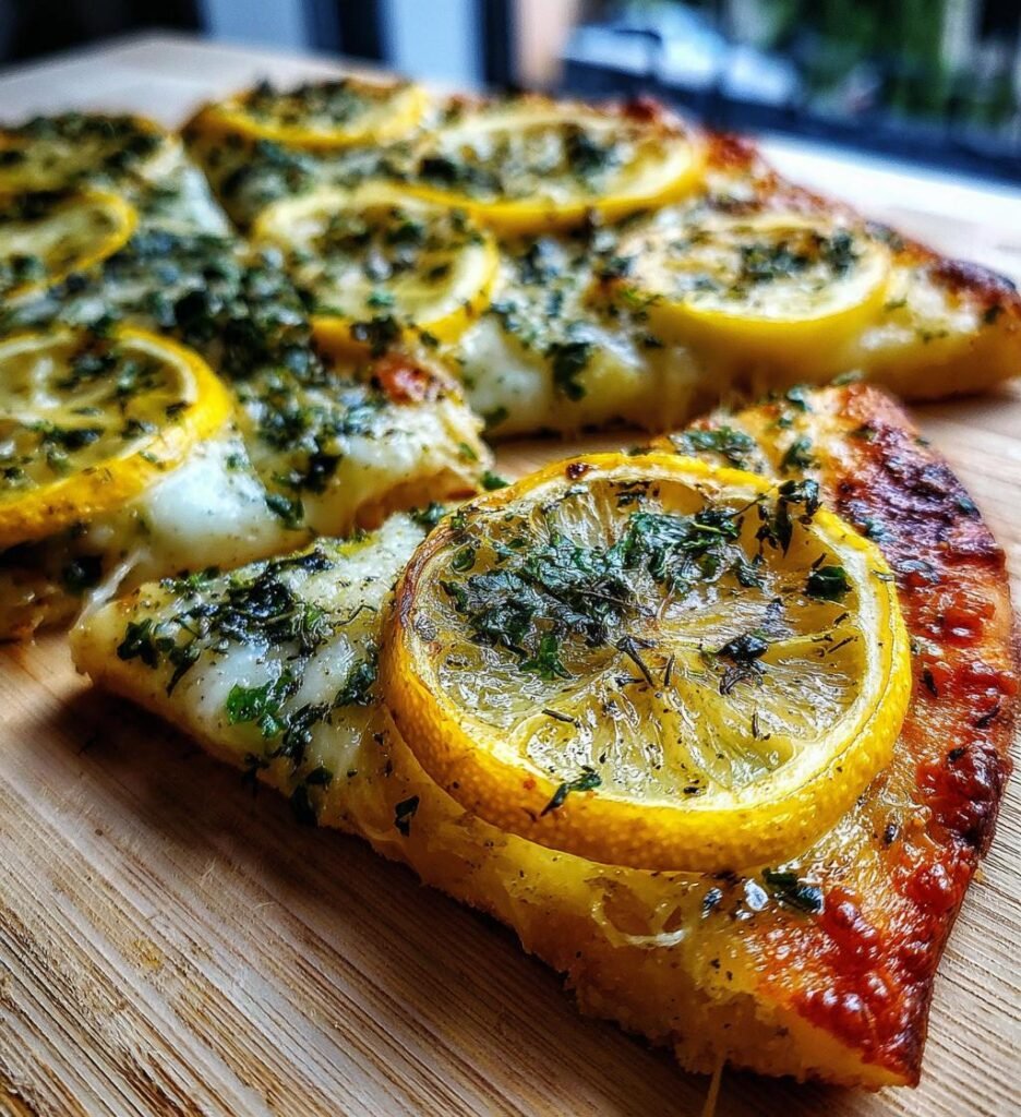 Lemon Pizza with Fresh Herbs