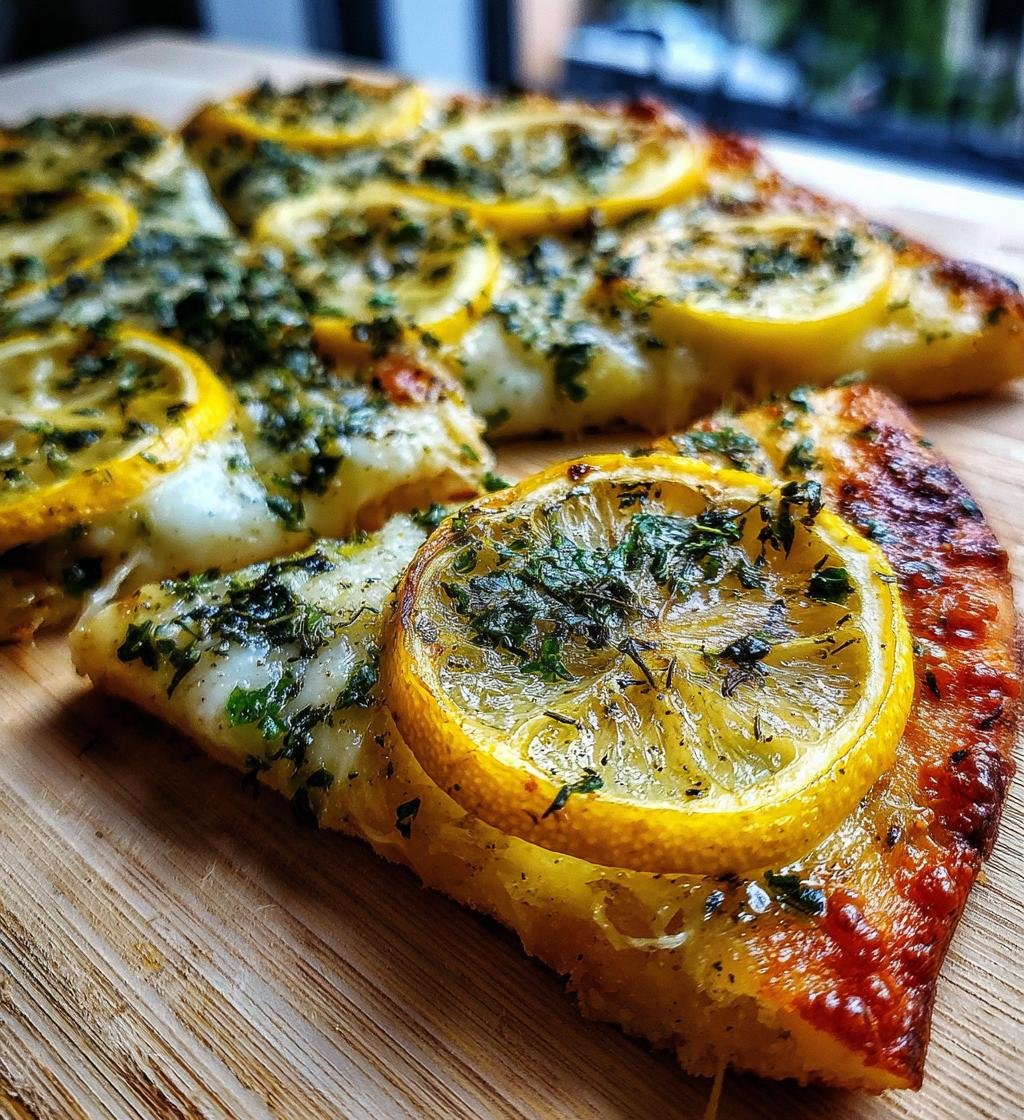 Lemon Pizza with Fresh Herbs