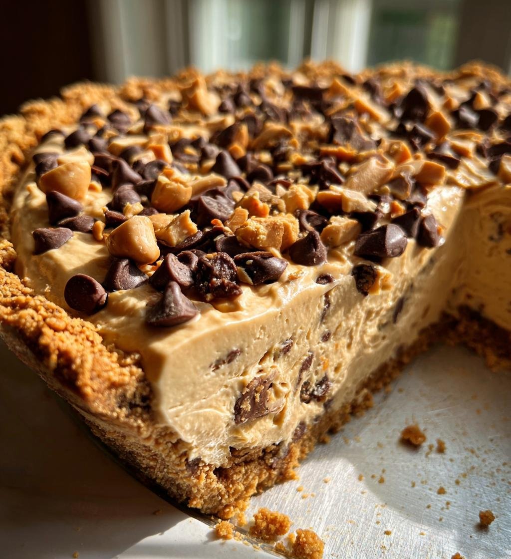 Loaded Peanut Butter Cookie Pie