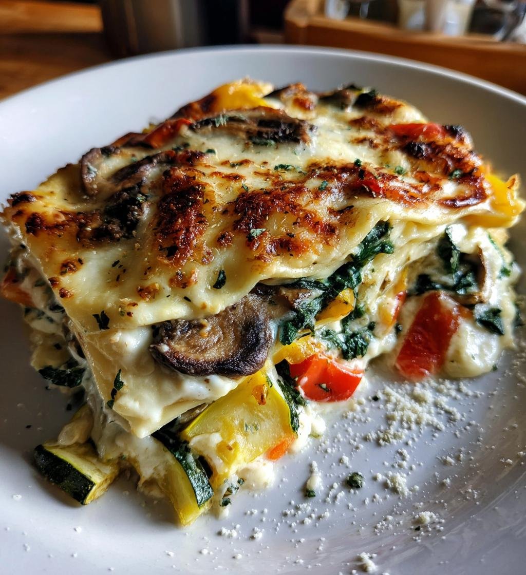 Loaded Veggie White Lasagna - detail 1