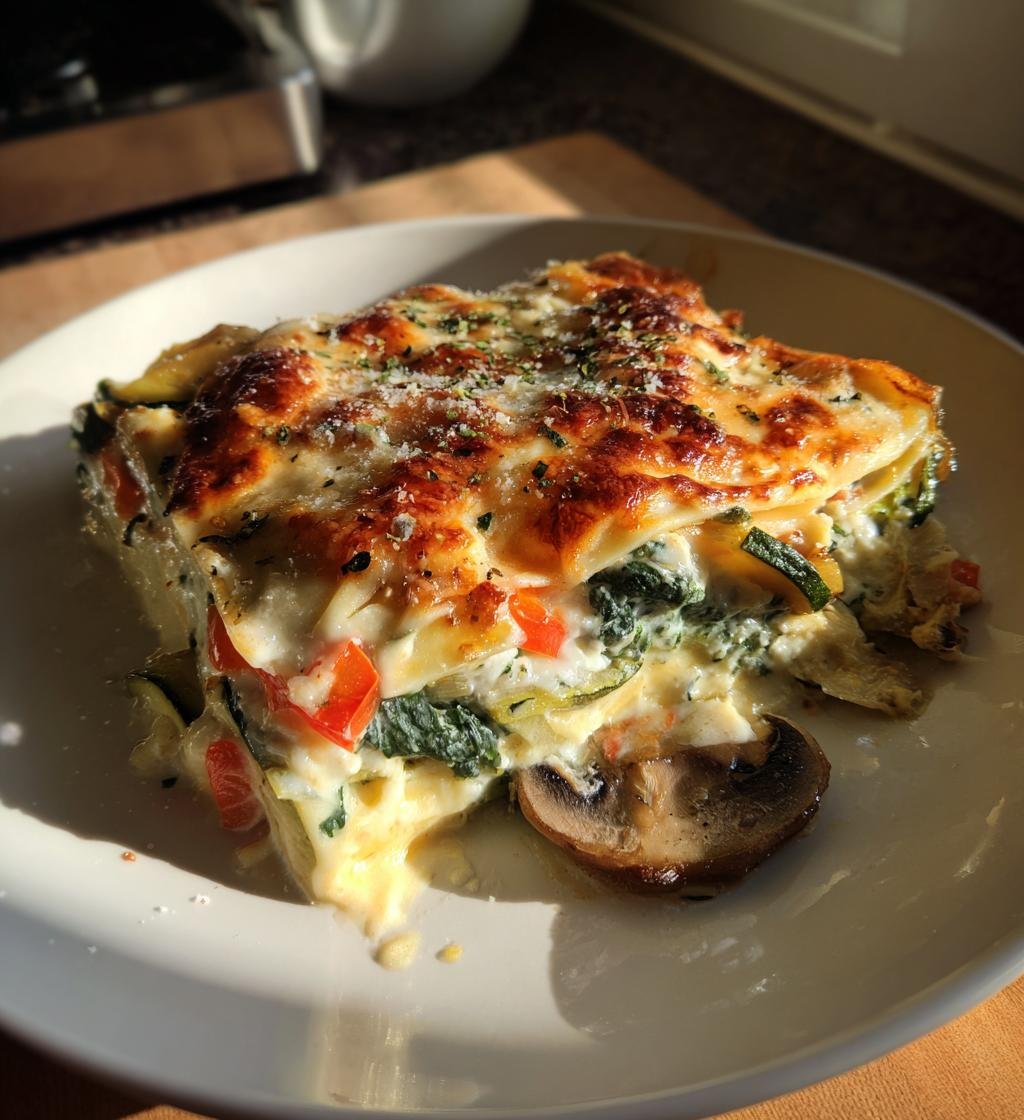 Loaded Veggie White Lasagna