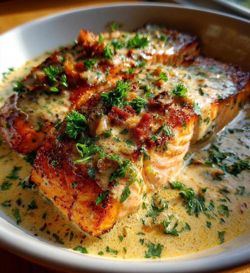 Marry Me Salmon with Garlic Cream Sauce - detail 1