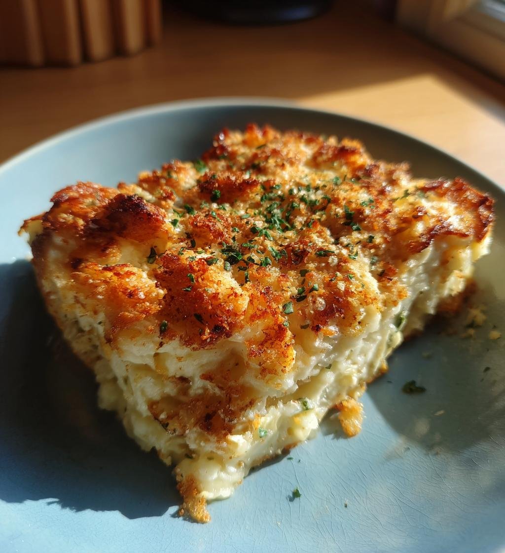Mashed Potato Casserole with Crispy Chicken