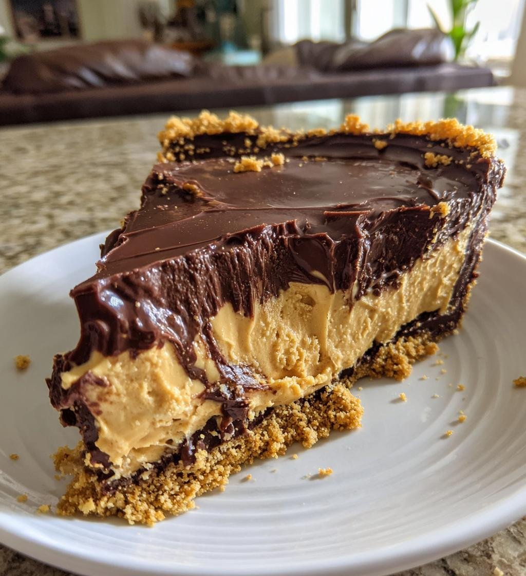 No Bake Peanut Butter Cup Pie