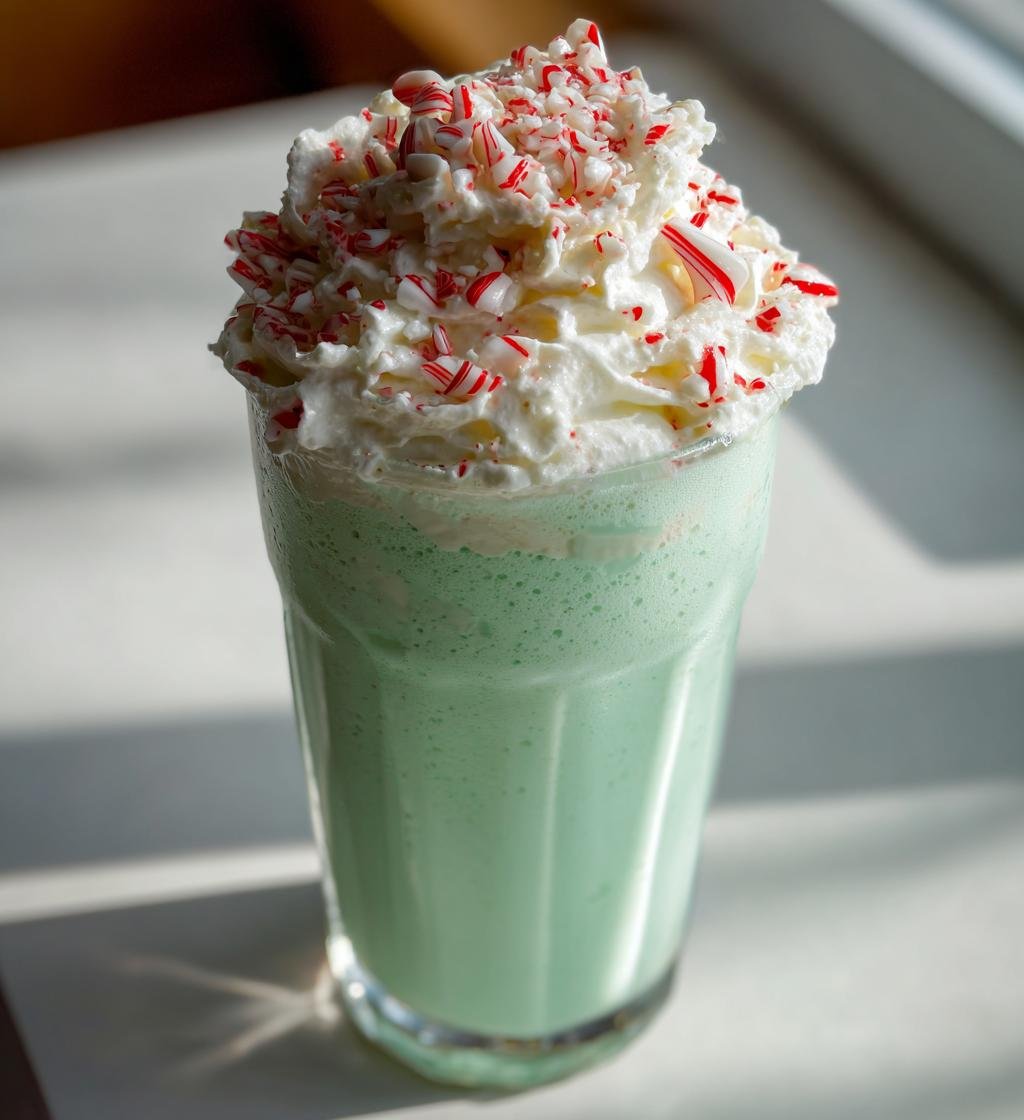 No Churn Peppermint Ice Cream Milkshake - detail 1