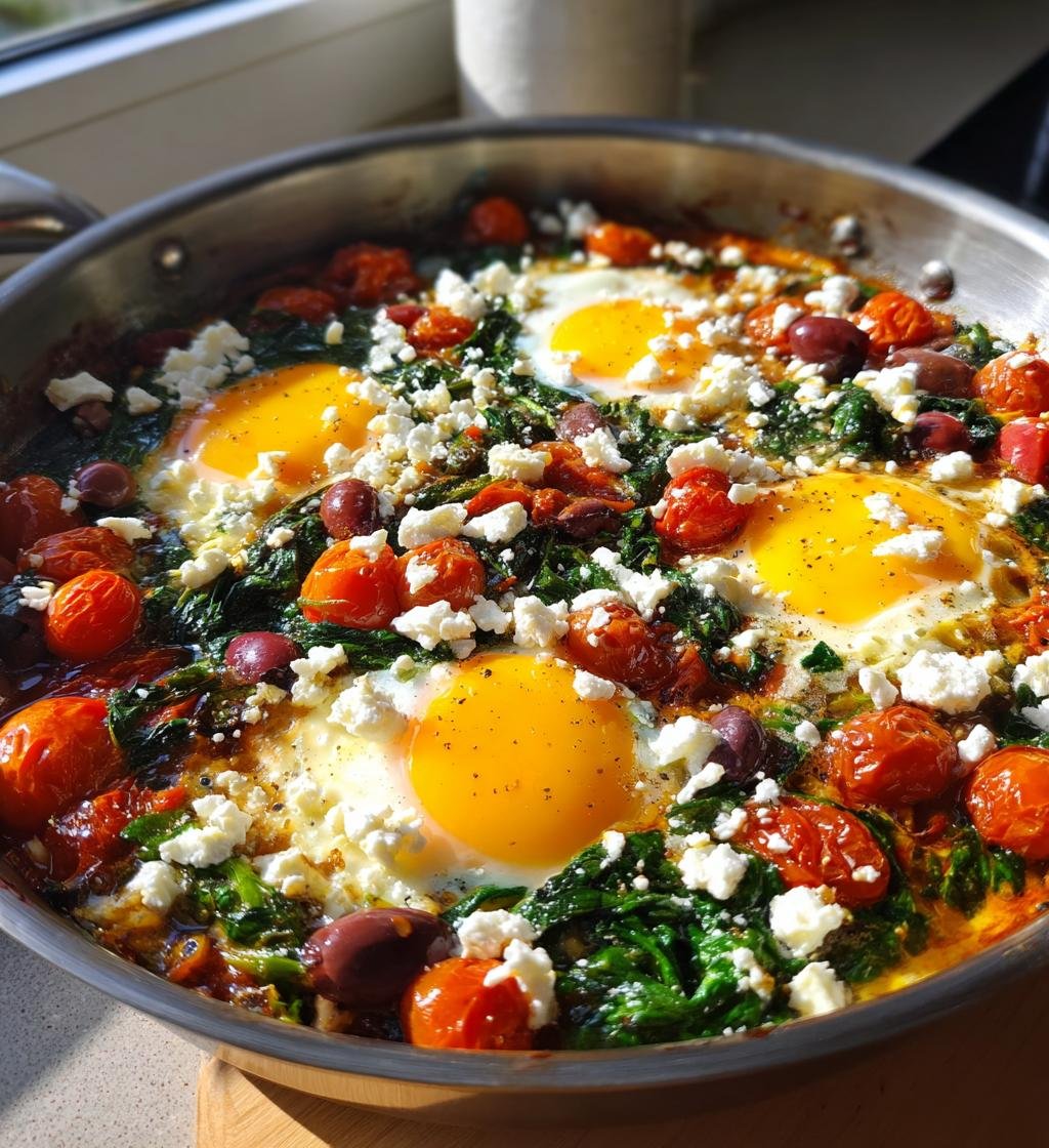 Nutrient Rich Greek Baked Eggs - detail 1