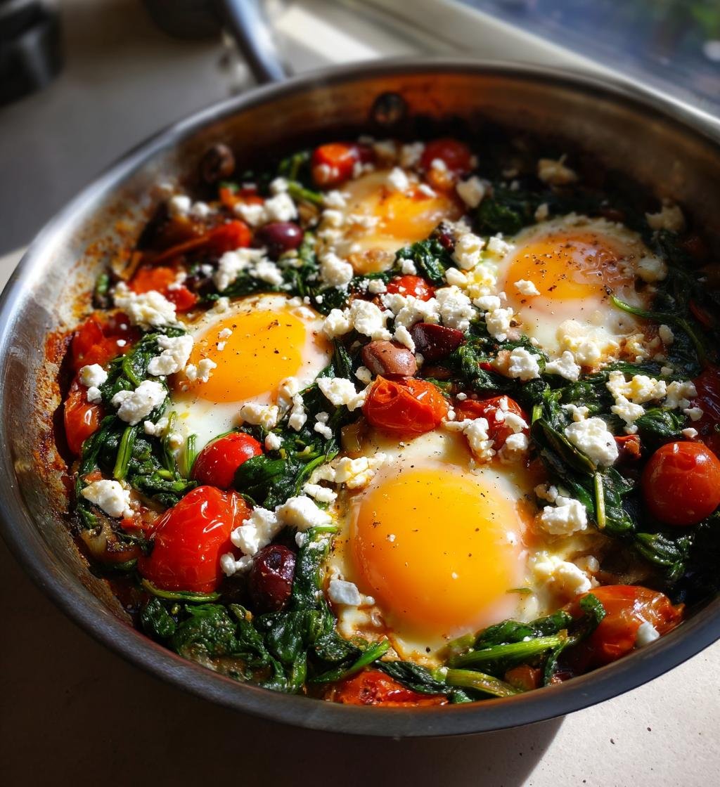 Nutrient Rich Greek Baked Eggs