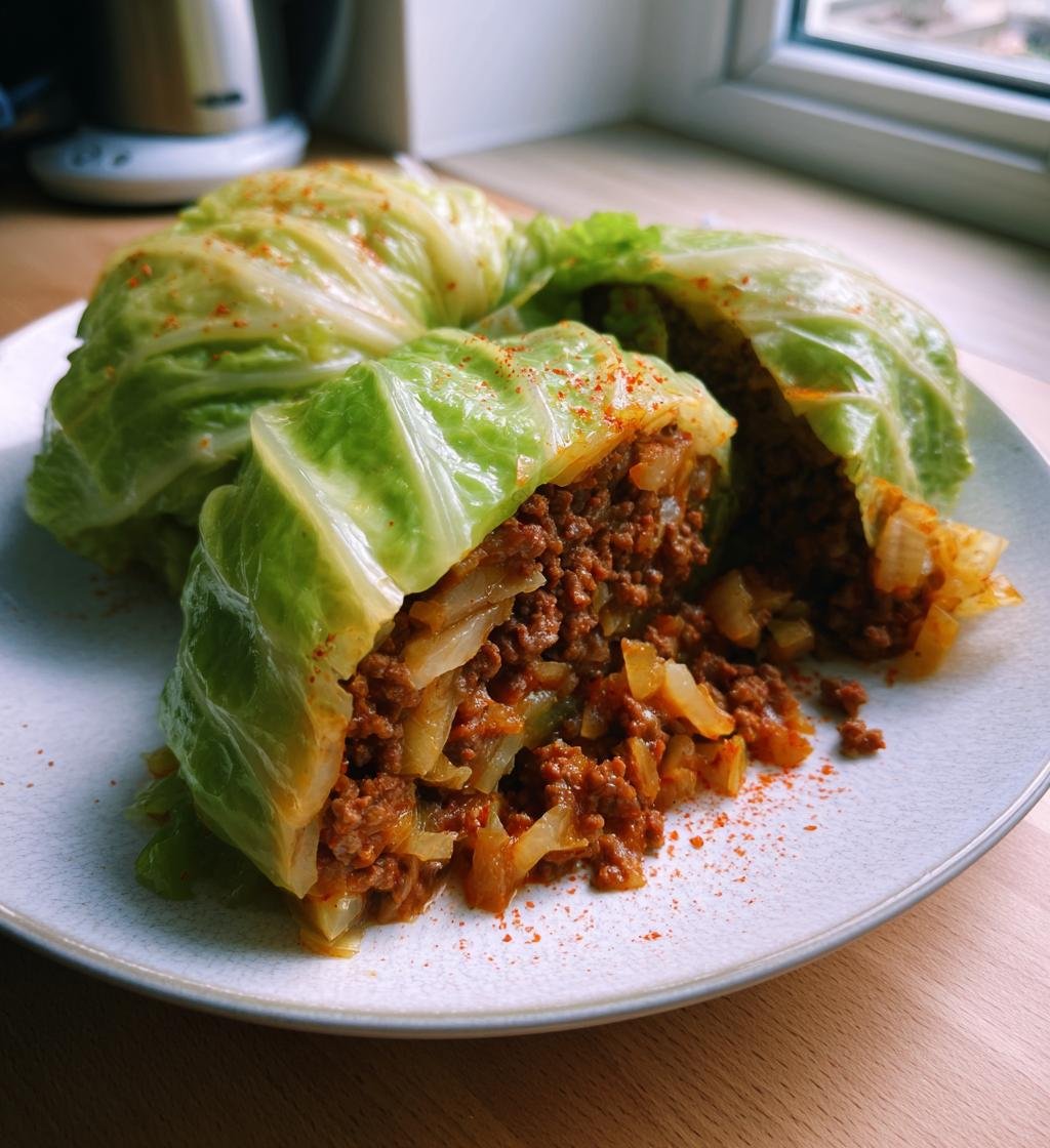 Oven-Baked Cabbage Burgers - detail 1