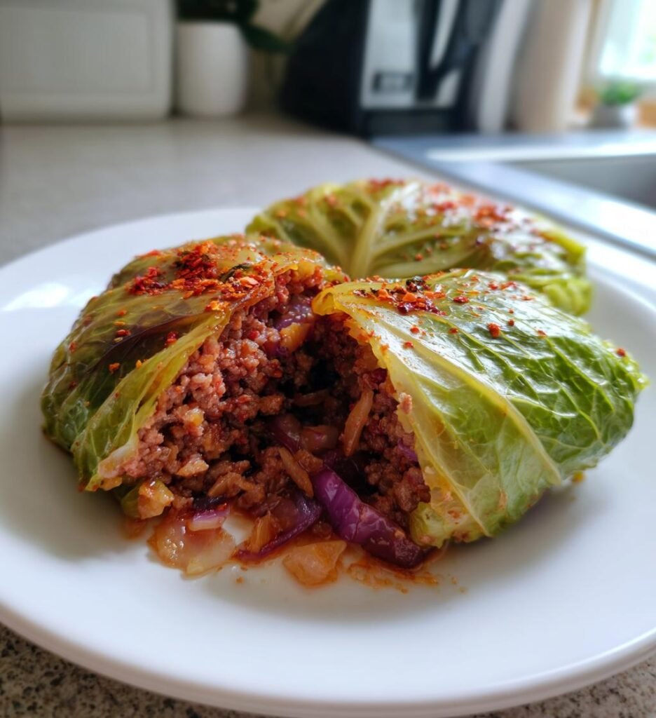 Oven-Baked Cabbage Burgers
