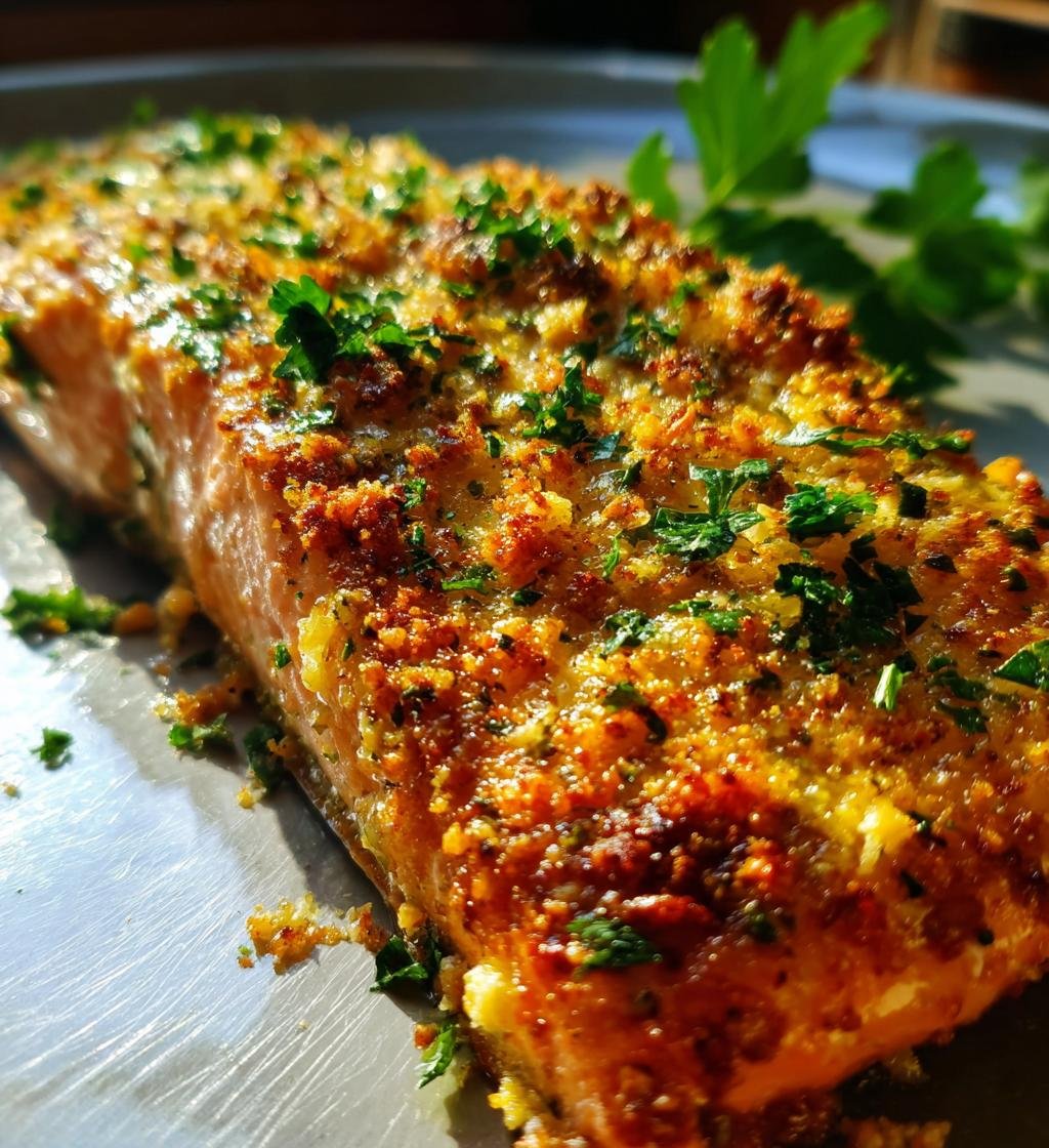 Parmesan Crusted Salmon - detail 1