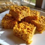 Peanut Butter Cornflake Marshmallow Bars