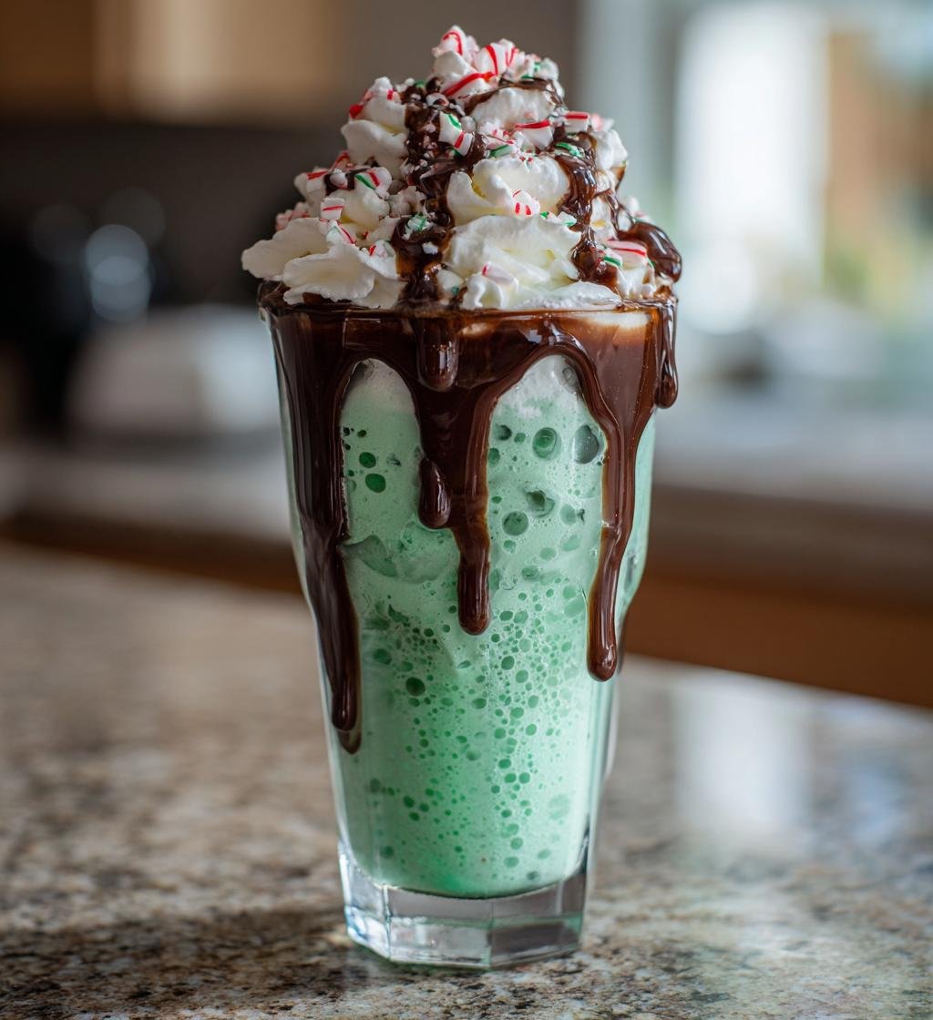 Peppermint Ice Cream Float - detail 1